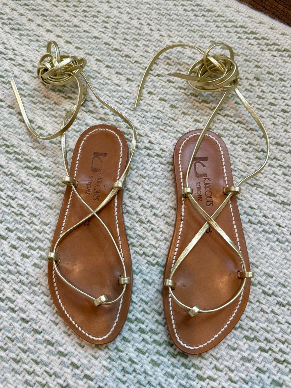 K.Jacques Bikini Sandal in gold
